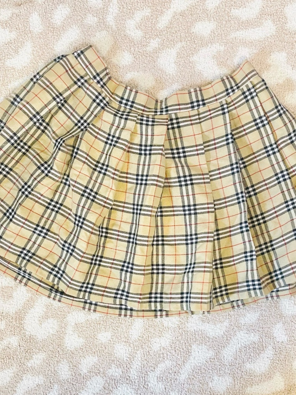 NWOT Plaid Cosplay Pleated Skirt Anime Schoolgirl Costume Size L